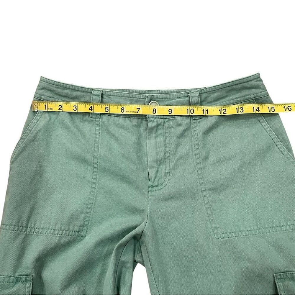Women's Sage Green Cargo Wide-Leg Pants - Picture 4 of 5